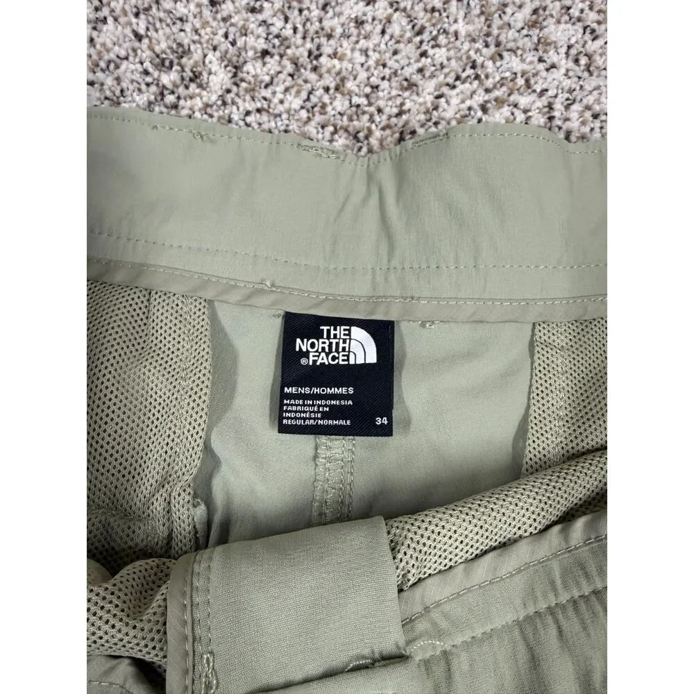 The North Face Men’s Olive Khaki Performance Chino Shorts Hiking Outdoor